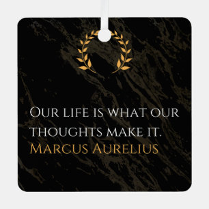 Marcus Aurelius Wahrheit: Leben gestalten Ornament Aus Metall
