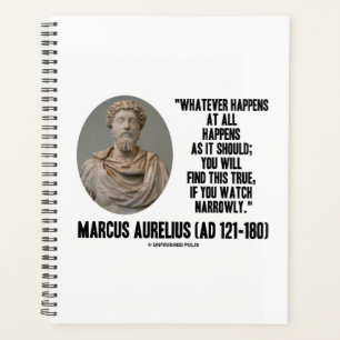 Marcus Aurelius Was auch immer passiert Planer