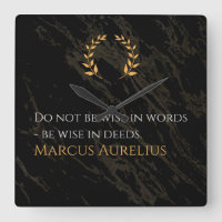 Marcus Aurelius Weisheit: Aktionen sprechen laut