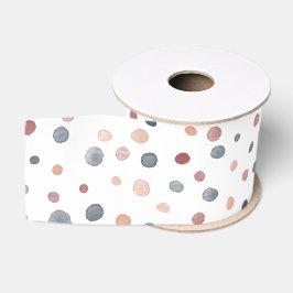 Marcus Confetti Watercolor Dots Ribbon Ripsband