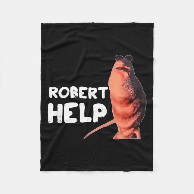 Marcus der Wurm Meme Lustige Grafiken Vrchat Rober Fleecedecke (Vorderseite)