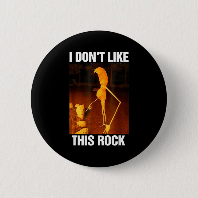 Marcus der Wurm Meme Robert Ich mag diesen Rock ni Button (Vorderseite)