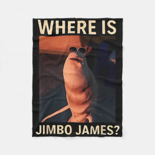 Marcus der Wurm Wo ist Jimbo James Lustiger Meme Fleecedecke