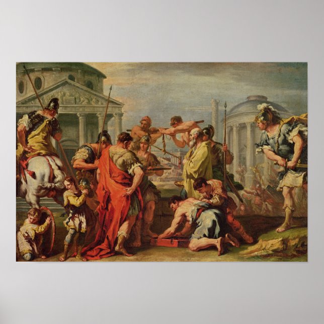 Marcus Furius Camillus und Brennus Poster (Vorne)