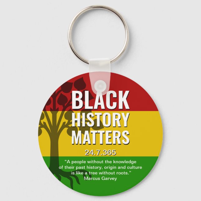 MARCUS GARVEY Black History Schlüsselanhänger (Vorderseite)