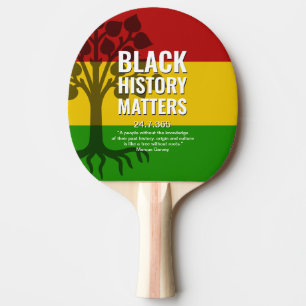 MARCUS GARVEY Black History Tischtennis Schläger