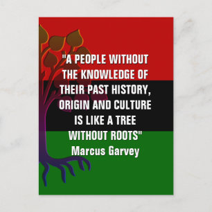 Marcus Garvey TREE SANS RACINE Carte postale