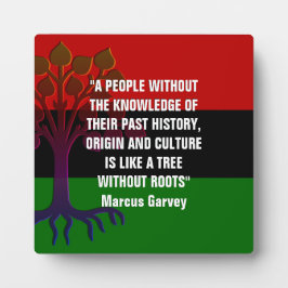Marcus Garvey TREE WITHOUT ROOTS Fotoplatte
