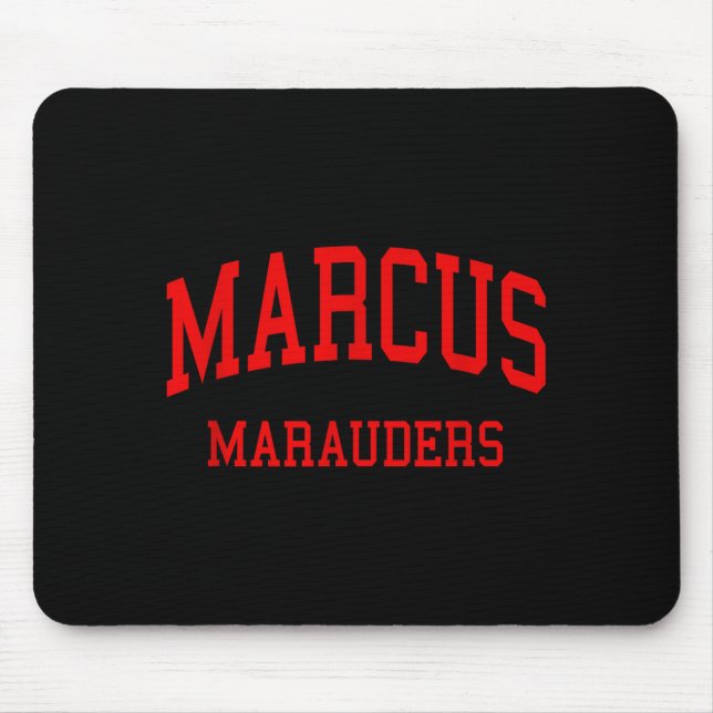 Marcus High School HS Flower Mound TX Retro  Mousepad (Vorne)