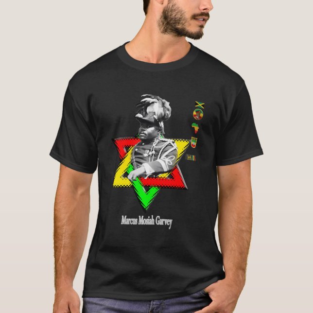 Marcus Mosiah Garvey - Jamaikanischer Nationalheld T-Shirt (Vorderseite)