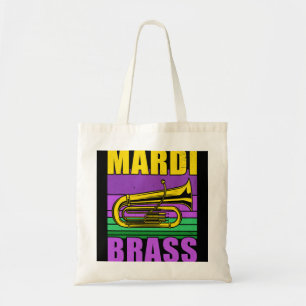 Mardi-Blass-Pun-Tuba-Spieler lustig Mardi Gras fes Tragetasche