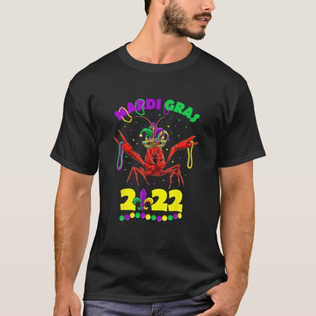 Mardi Gras 2022 Crawfish , Kinder Girls Boys Men W T-Shirt (Vorderseite)