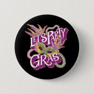 Mardi Gras 2022 Maske Button