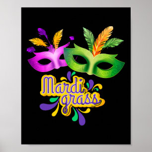 Mardi Gras 2024 Jester Outfit Kinder Girls Boys Me Poster