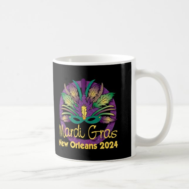 Mardi Gras 2024 Mug - Nouvelle-Orléans (Droite)