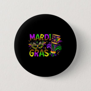 Mardi Gras 2025 Jester Outfit Kinder Girls Boys Me Button