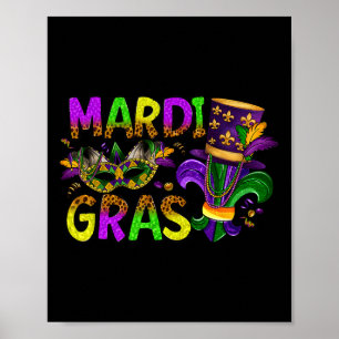 Mardi Gras 2025 Jester Outfit Kinder Girls Boys Me Poster