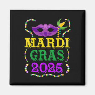 Mardi Gras 2025 Maskenperlen New Orleans Festival Magnet