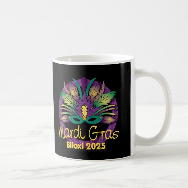 Mardi Gras 2025 Tasse - Biloxi, MS (Rechts)