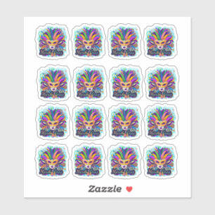 Mardi Gras '24 autocollants