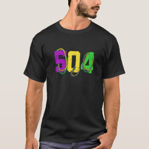 Mardi Gras 504 New Orleans Party T-Shirt