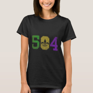 Mardi Gras 504 Nola T-Shirt