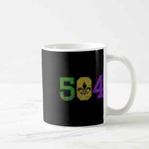 Mardi Gras 504 T Shirt Nola New Orleans Louisiana Kaffeetasse