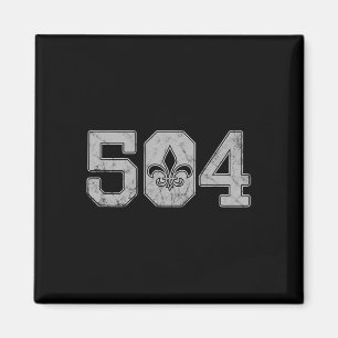 Mardi Gras 504 T Shirt Nola New Orleans Louisiana Magnet