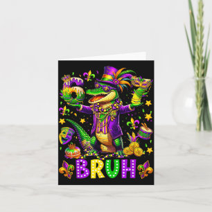 Mardi Gras 67 Alligator Mardigator Sechs Sieben Lu Karte
