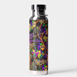 Mardi Gras Alles Perlen Masken heißes kaltes Wasse Trinkflasche