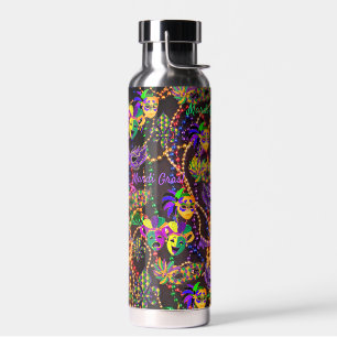 Mardi Gras Alles Perlen Masken heißes kaltes Wasse Trinkflasche