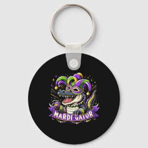 Mardi Gras Alligator Celebration Mardigator Schlüsselanhänger