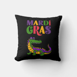 Mardi Gras Alligator, Mardi Gras Party Kissen
