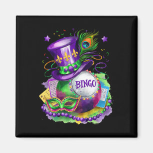 Mardi Gras and Bingo Perfekte Mischung Magnet