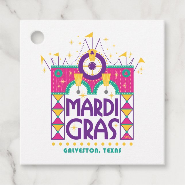 Mardi Gras Arch, Galveston, Texas Geschenkanhänger (Vorderseite)