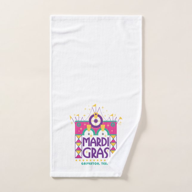 Mardi Gras Arch, Galveston, Texas Handtuch (Handtuch)