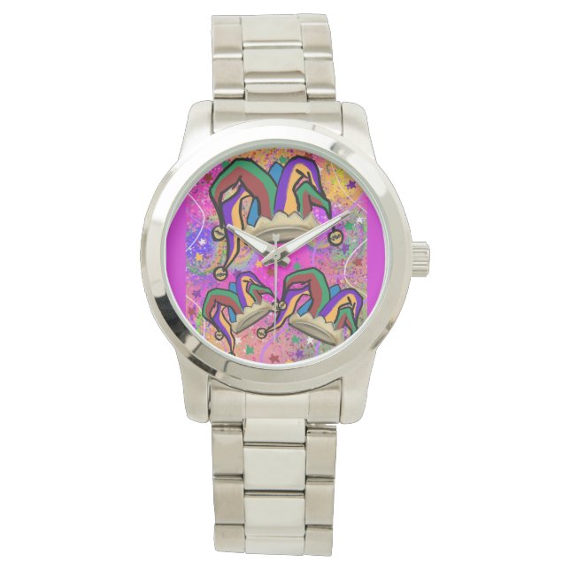 MARDI GRAS ART ARMBANDUHR (Vorderseite)
