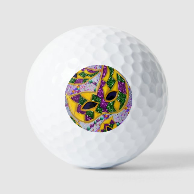 MARDI GRAS ART GOLFBALL (Vorderseite)