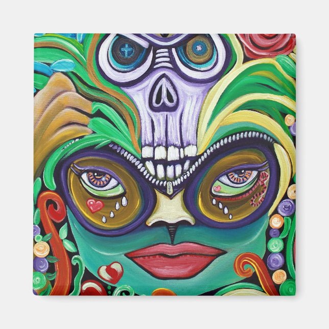 Mardi Gras Art Magnet (Vorne)