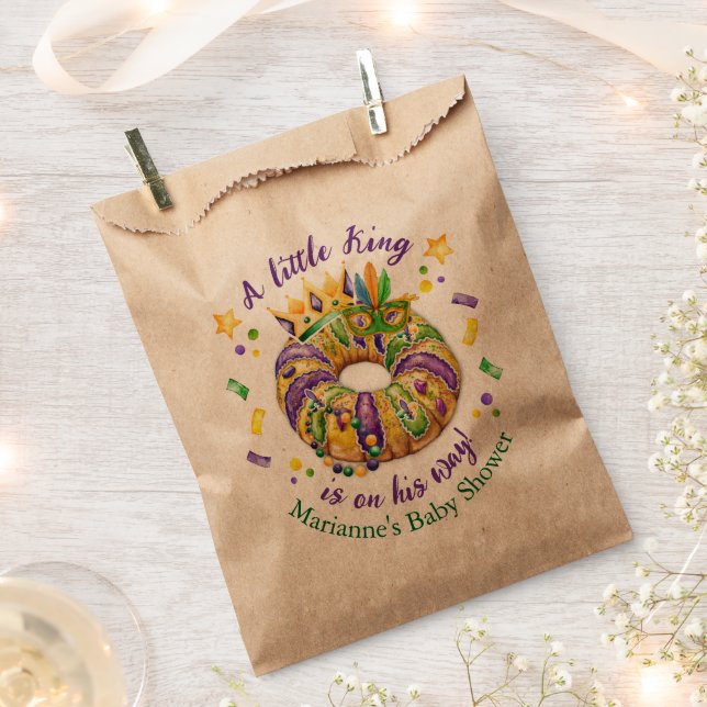 Mardi Gras Baby Boy Kraft Geschenktütchen (Ausgeschnitten)