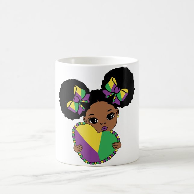 Mardi Gras Baby Girl Kaffeetasse (Mittel)
