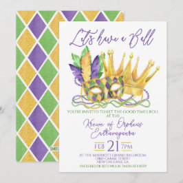Mardi Gras Ball Einladung