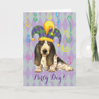 Mardi Gras Basset Hound