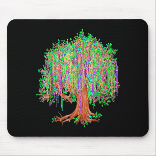 Mardi Gras Baum Perlen Orleans Design Mousepad