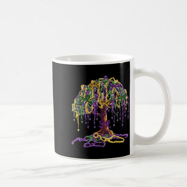 Mardi Gras Bead Tree Carnival New Orleans Women Me Kaffeetasse (Rechts)