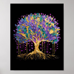 Mardi Gras Bead Tree Fantastische Bergwelten im Va Poster