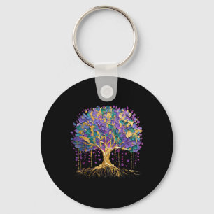 Mardi Gras Bead Tree Fantastische Bergwelten im Va Schlüsselanhänger