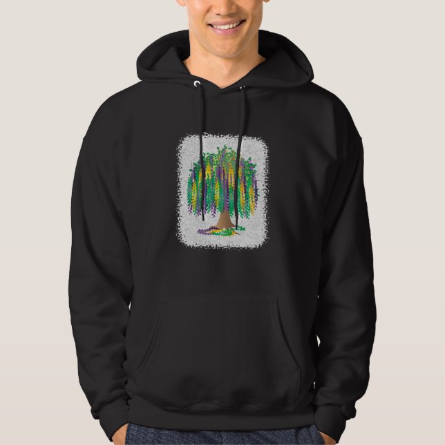 Mardi Gras Bead Tree Hoodie (Vorderseite)