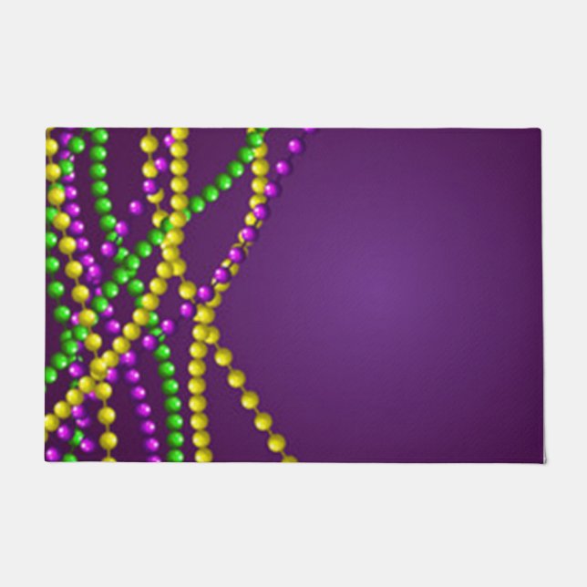 Mardi Gras Beaded Fußmatte (Vorderseite)