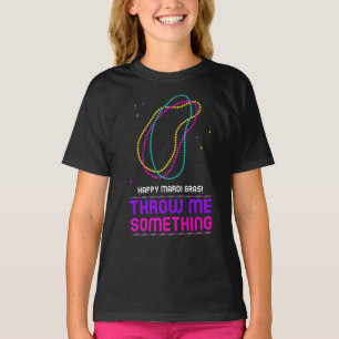 Mardi Gras Beads Kids Shirt